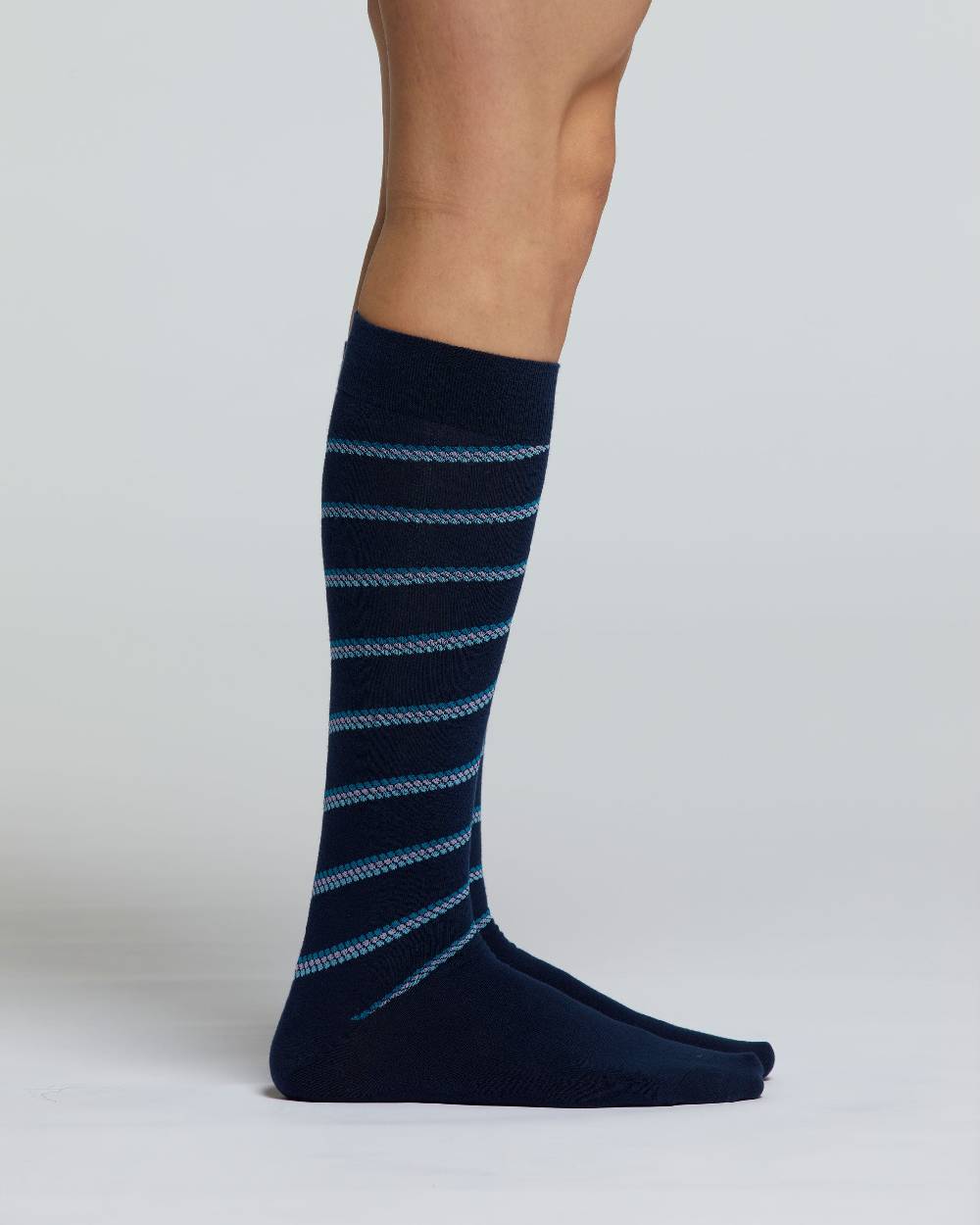 Pompea CALZA LUNGA COTONE CIPRESSO MOTIVO RIGHE DI POIS Hotsell