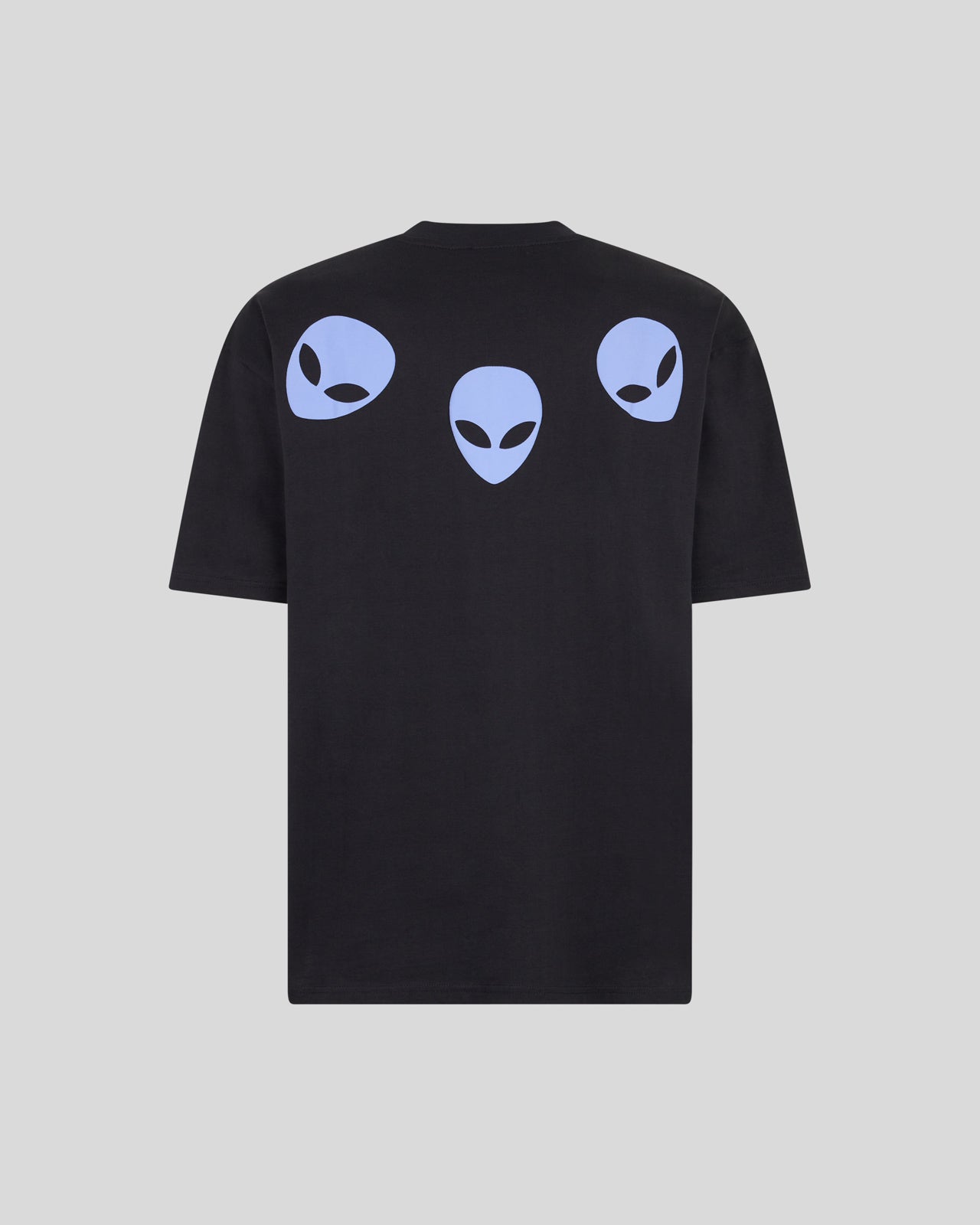 Phobia Archive T-SHIRT NERA CON GRAFICA TRIPLE ALIEN VIOLA Prezzo Ridotto