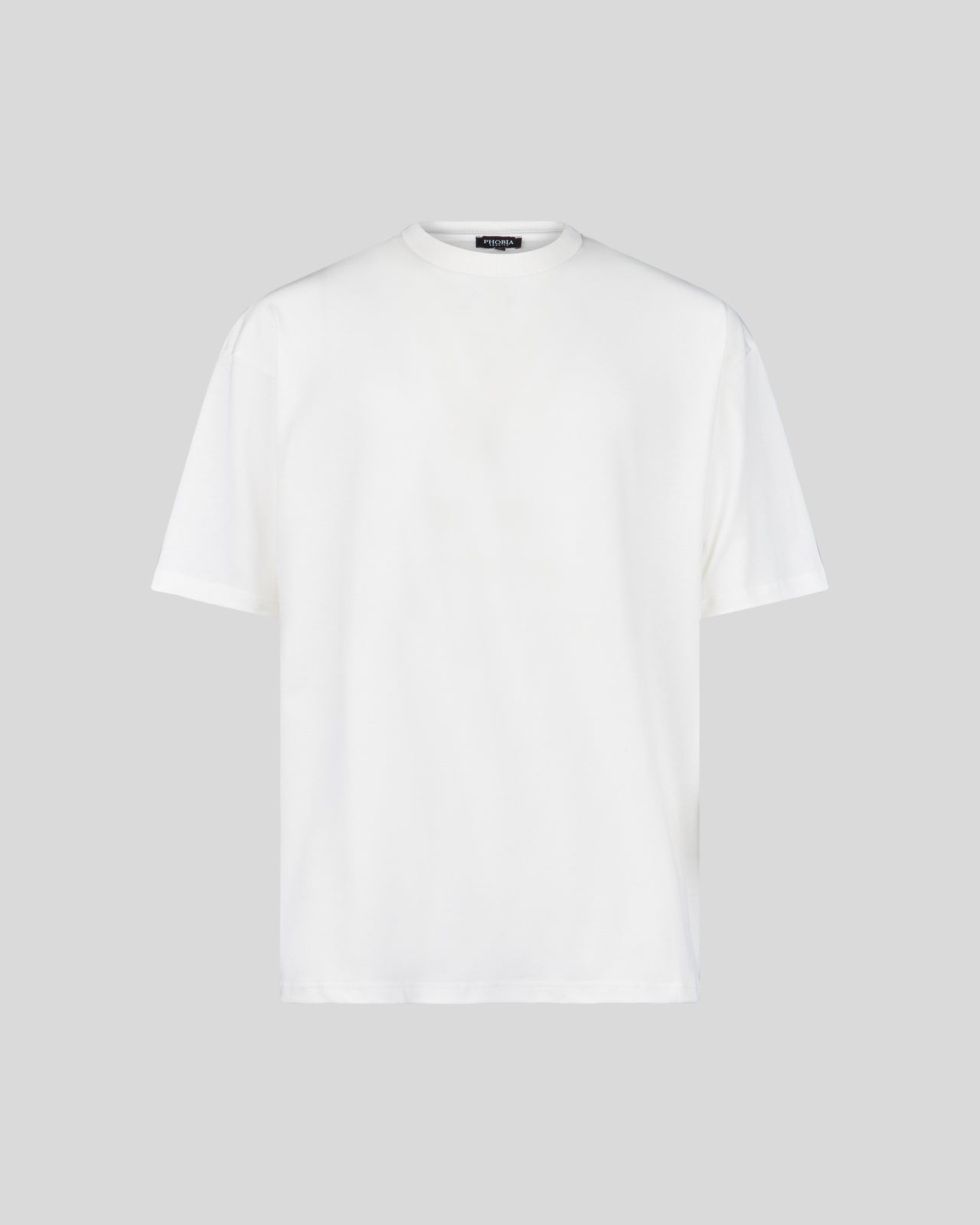 Phobia Archive WHITE T-SHIRT WITH GOTHIC LOGO Sconto