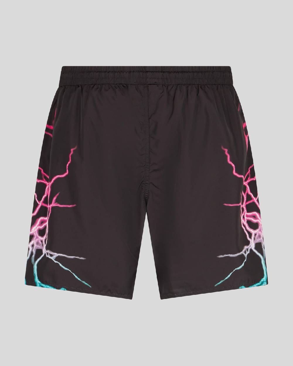Phobia Archive COSTUME DA BAGNO NERO CON FULMINI BICOLORE ROSA E BLU Spedizione Gratuita