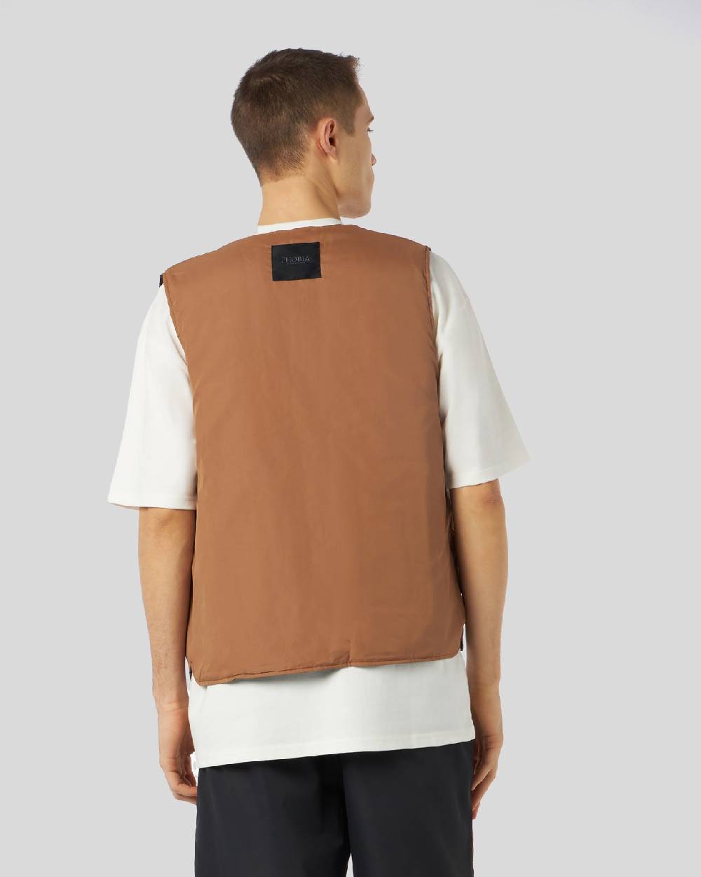 Phobia Archive GILET DOUBLE FACE CON LOGO GOTIC P ALL OVER ED ETICHETTA METALLICA Convenienza