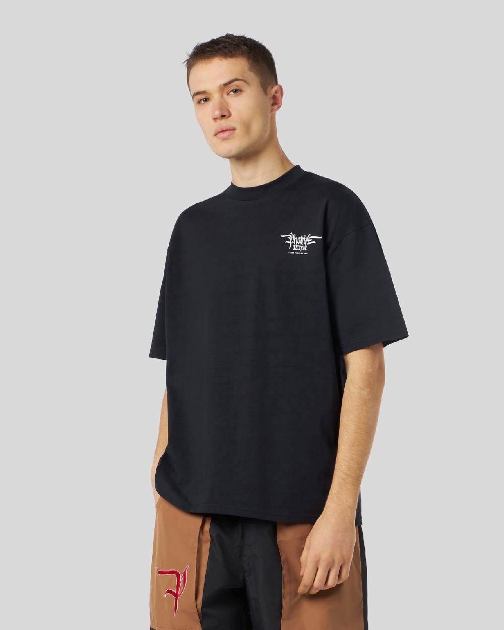 Phobia Archive T-SHIRT NERA CON GRAFICA FIERY COBRA ARANCIONE Negozi Online