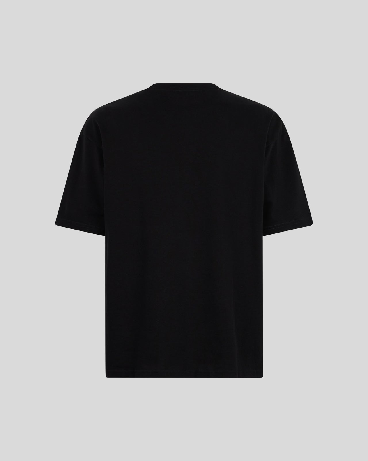 Phobia Archive T-SHIRT NERA CON FULMINI GRIGI RICAMATI Qualità