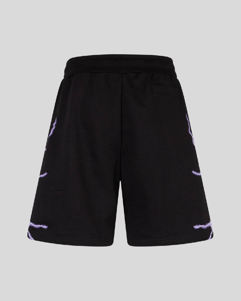 Phobia Archive PANTALONCINO NERO CON FULMINI LATERALI VIOLA Acquista Ora