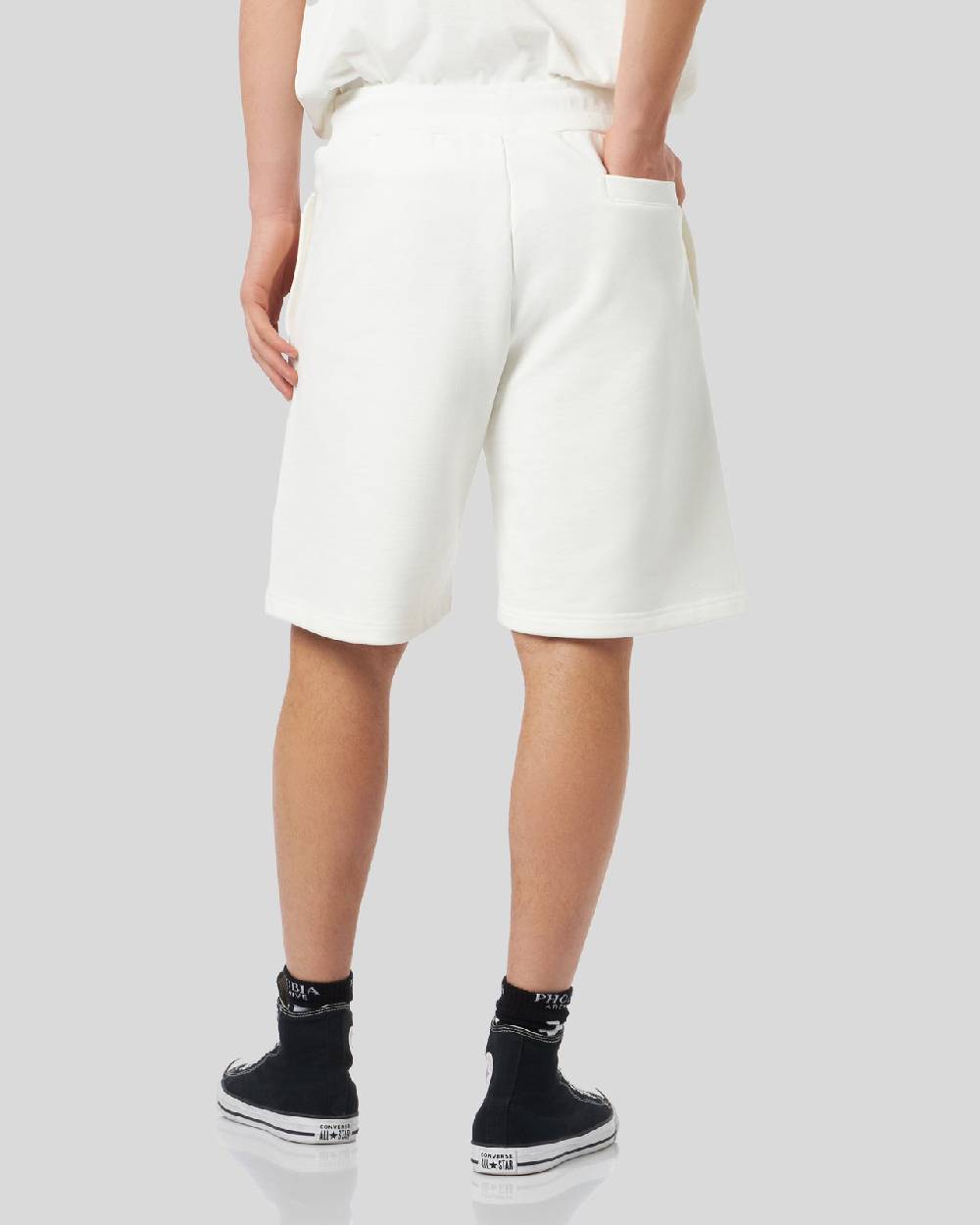Phobia Archive PANTALONCINO BIANCO CON LOGO GOTICO Qualità