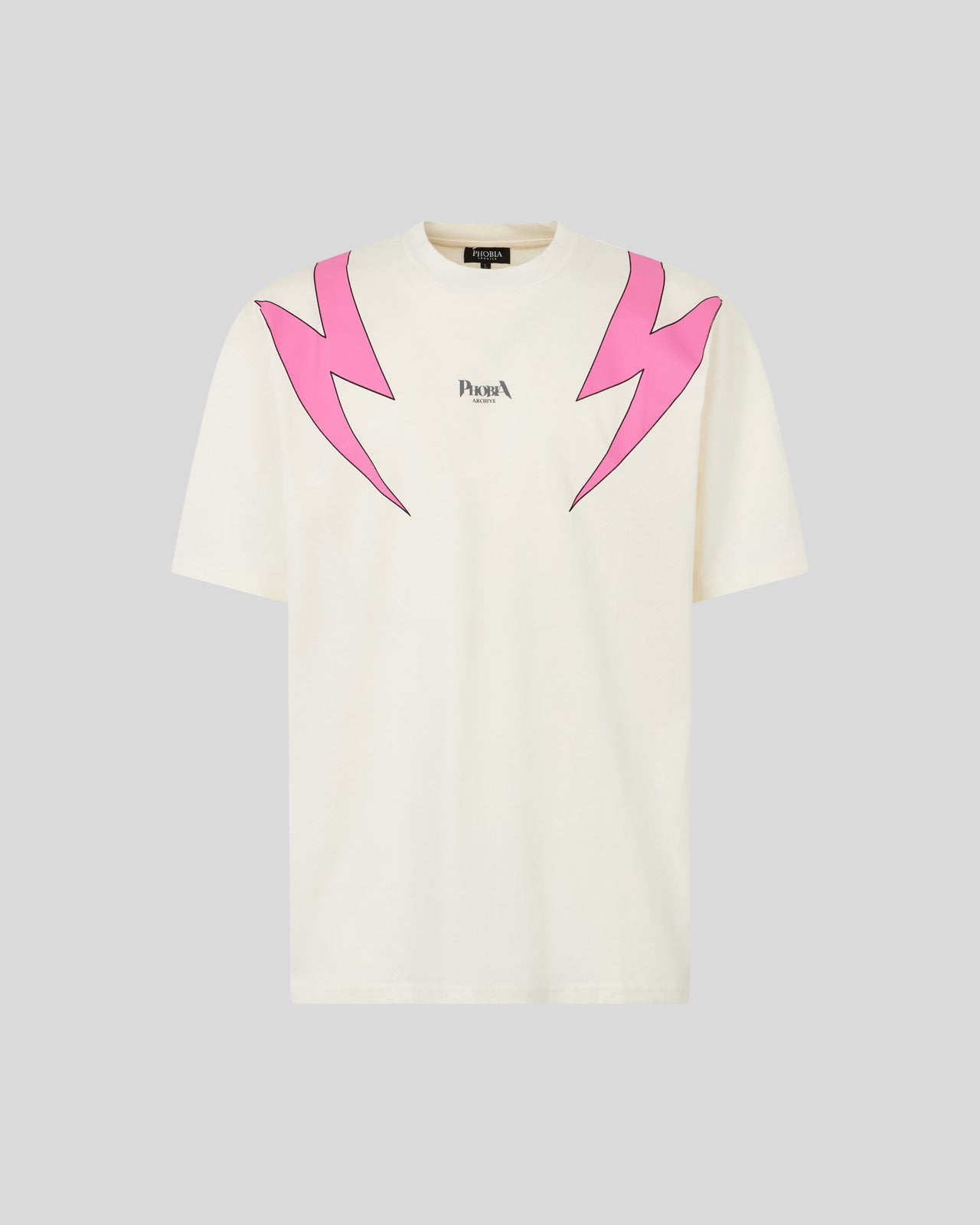 Phobia Archive T-SHIRT BIANCA CON GRAFICA SCREAMING SKULLS ROSA Negozi Online