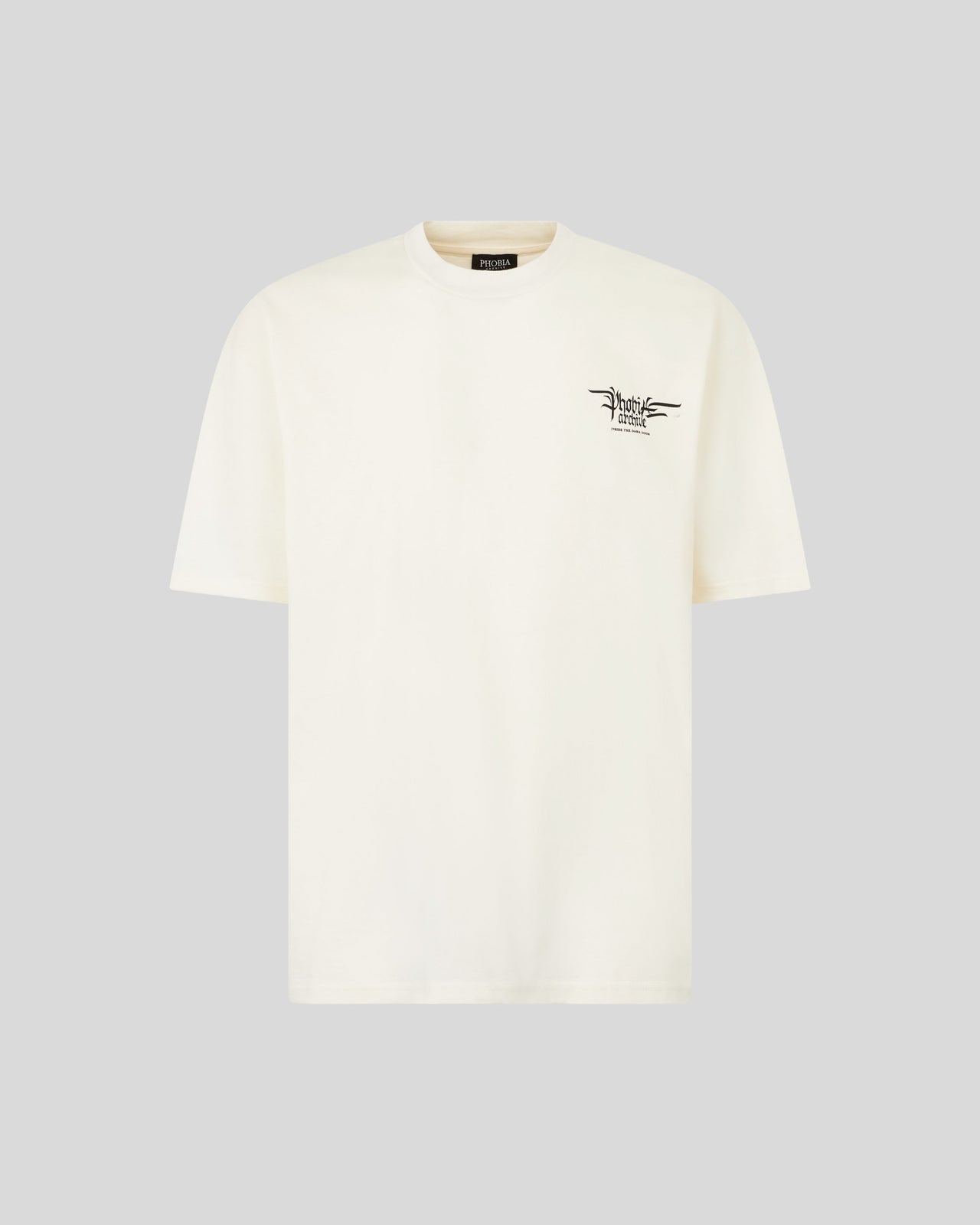 Phobia Archive T-SHIRT BIANCA CON GRAFICA FIERY COBRA VIOLA Prezzo Ridotto