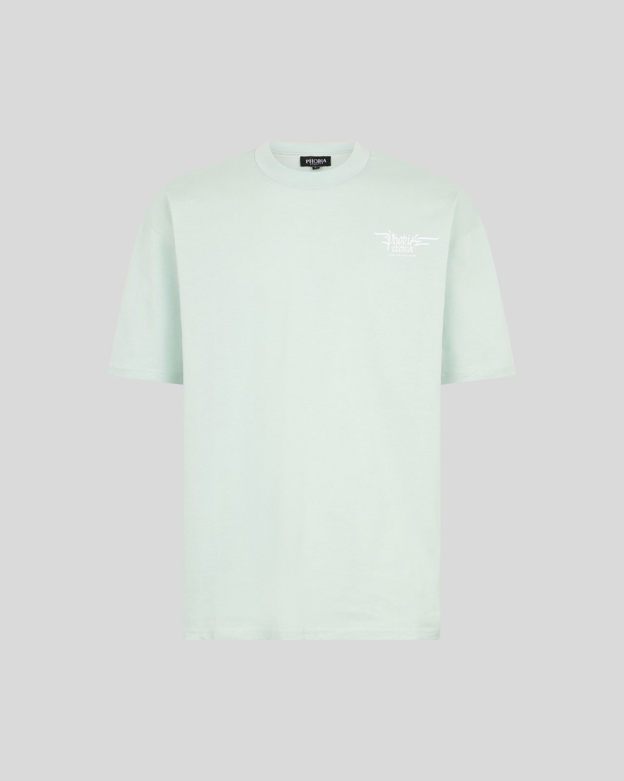 Phobia Archive T-SHIRT AZZURRA CON GRAFICA FIERY COBRA GIALLA Sottocosto