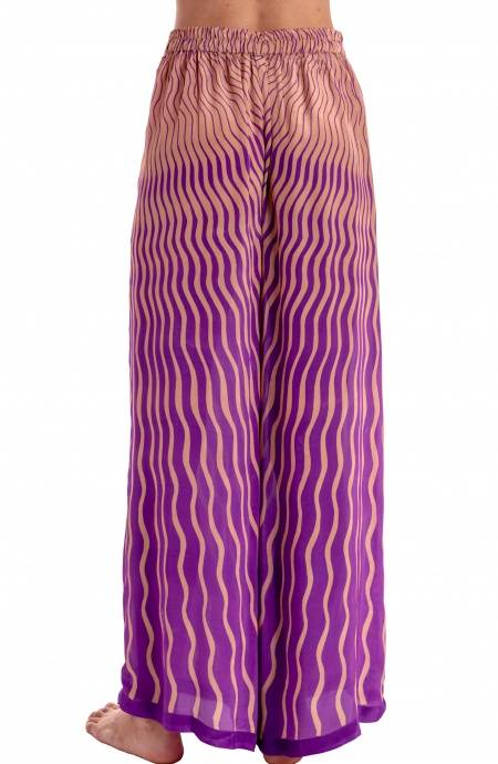 Pin Up Stars PANTALONE PALAZZO STAMPA TIGER SUN Sconto