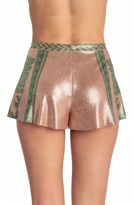 Pin Up Stars SHORTS LAMÈ STAMPA BEAUTIFUL TREE In Vendita