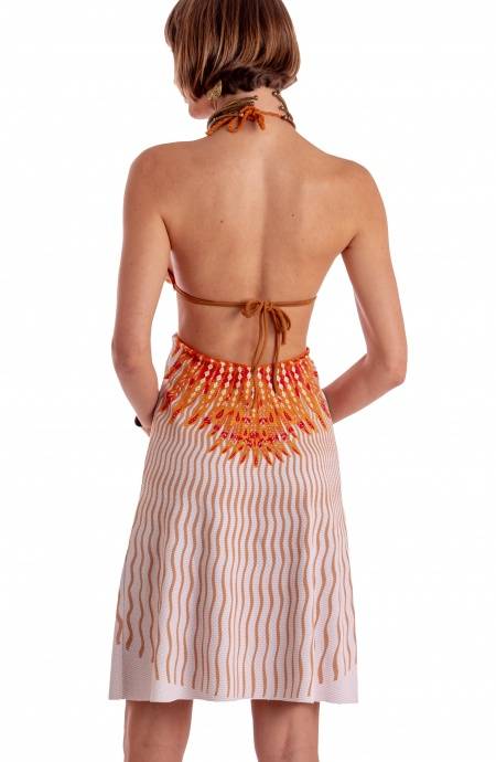 Pin Up Stars ABITO CUT-OUT STAMPA WINGS Negozio