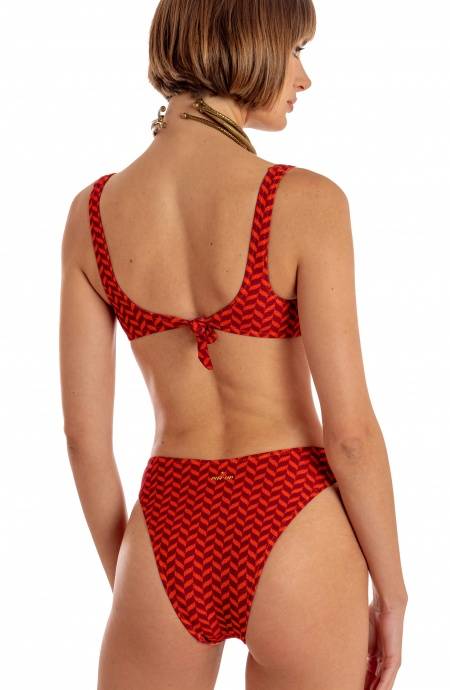 Pin Up Stars BIKINI BRASSIERE CON ACCESSORIO STAMPA BEAUTIFUL TREE SPIGHETTA Negozi Online
