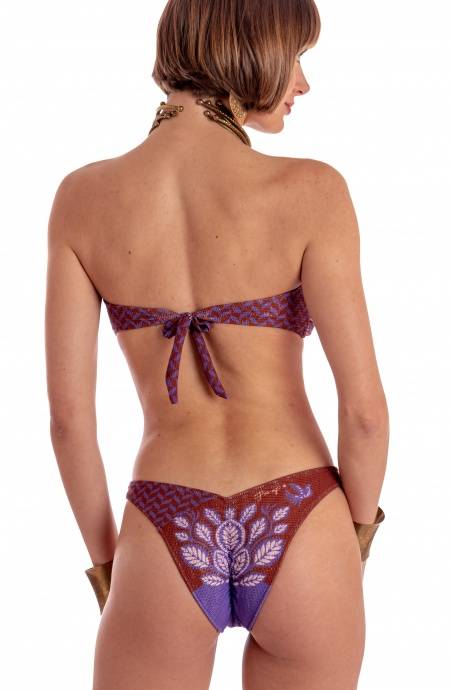 Pin Up Stars BIKINI FASCIA IMBOTTITA CON PERLE STAMPA BEAUTIFUL TREE Convenienza