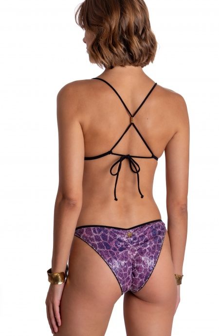 Pin Up Stars BIKINI TRIANGOLO IMBOTTITO PAILLETTES STAMPA GIRAFFA Presa