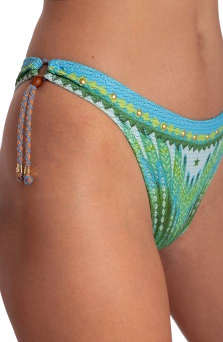 Pin Up Stars BIKINI FASCIA IMBOTTITA CON BORCHIE STAMPA WINGS In Vendita