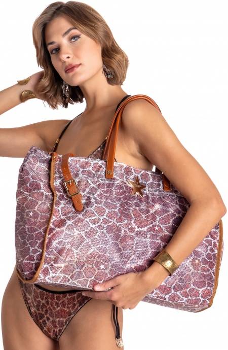 Pin Up Stars BORSA GRANDE PAILLETTES STAMPA GIRAFFA I Più Venduti