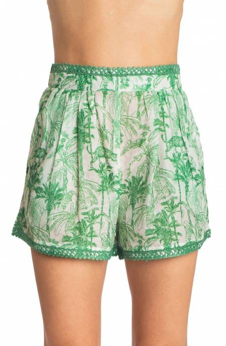 Pin Up Stars SHORTS CON RICAMO PASSAMANERIA STAMPA KENZIA Saldi