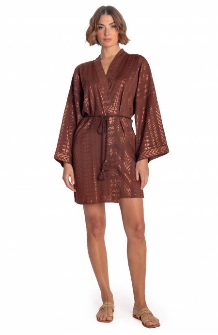 Pin Up Stars KIMONO CORTO LUREX CON CINTURA 2025