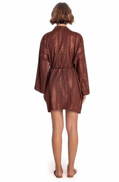 Pin Up Stars KIMONO CORTO LUREX CON CINTURA 2025