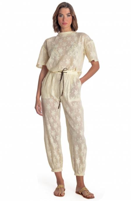 Pin Up Stars TOP RICAMO PALME Pezzi Unici