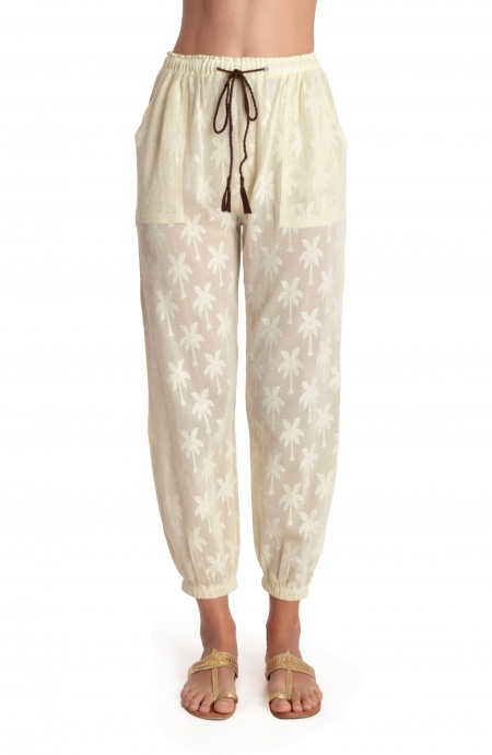 Pin Up Stars PANTALONE RICAMO PALME Soddisfazione Garantita