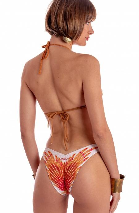 Pin Up Stars BIKINI TRIANGOLO IMBOTTITO CON BORCHIE STAMPA WINGS Acquista Ora