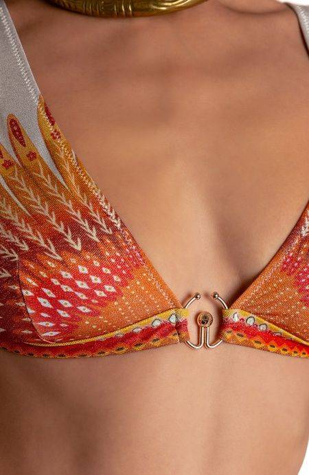 Pin Up Stars BIKINI BRASSIERE CON ACCESSORIO STAMPA WINGS Consegna Veloce