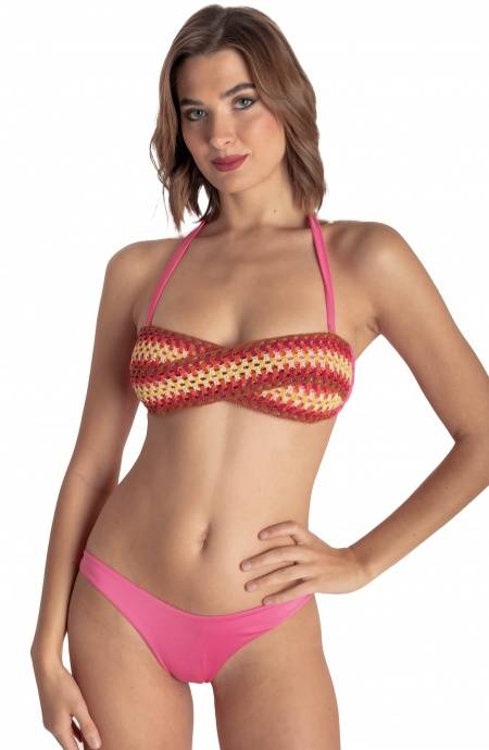 Pin Up Stars BIKINI FASCIA IMBOTTITA CON PASSAMANERIA CROCHET Novità