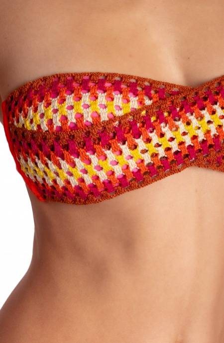 Pin Up Stars BIKINI FASCIA IMBOTTITA CON PASSAMANERIA CROCHET Novità