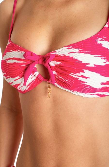 Pin Up Stars BIKINI BRASSIERE CON CIONDOLO STAMPA NUVOLA Vendite Flash