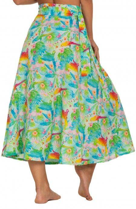 Pin Up Stars Gonna Pareo A Ruota Stampa Happy Tropical In Vendita