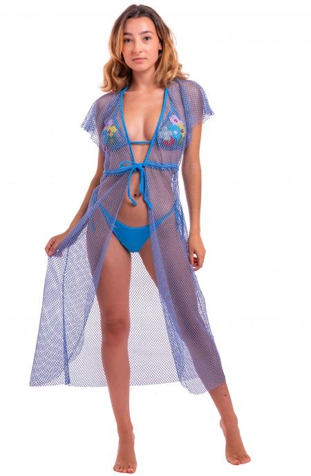Pin Up Stars Abito Con Coulisse Rete Lurex Vendita