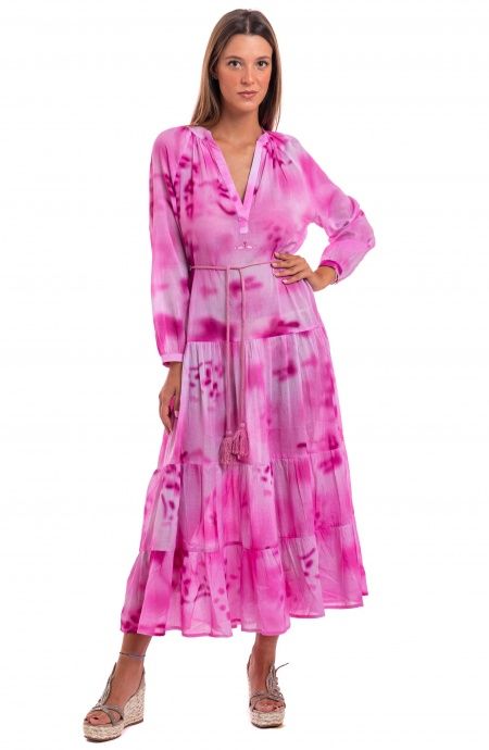 Pin Up Stars Caftano Maniche Lunghe Tie Dye Affare Del Giorno
