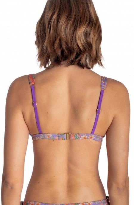 Pin Up Stars TOP BIKINI BRASSIERE CON ACCESSORIO STAMPA FLOWER BIRD Promozione