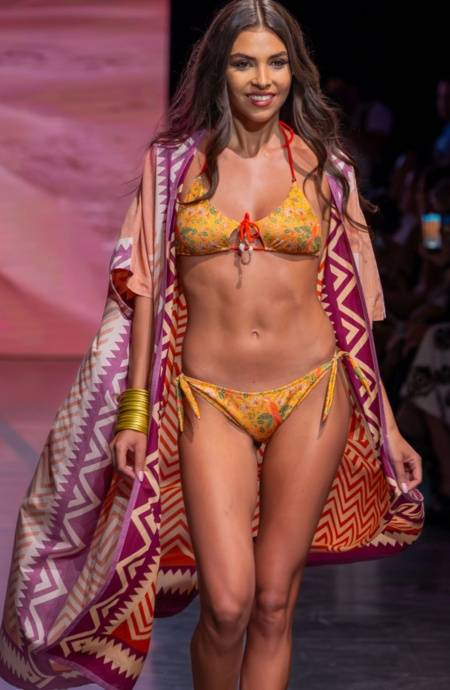 Pin Up Stars TOP BIKINI TRIANGOLO IMBOTTITO CON CONCHIGLIE STAMPA FLOWER BIRD Spedizione Gratuita