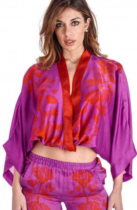 Pin Up Stars Blusa Viscosa Satin Principe Azzurro I Più Venduti