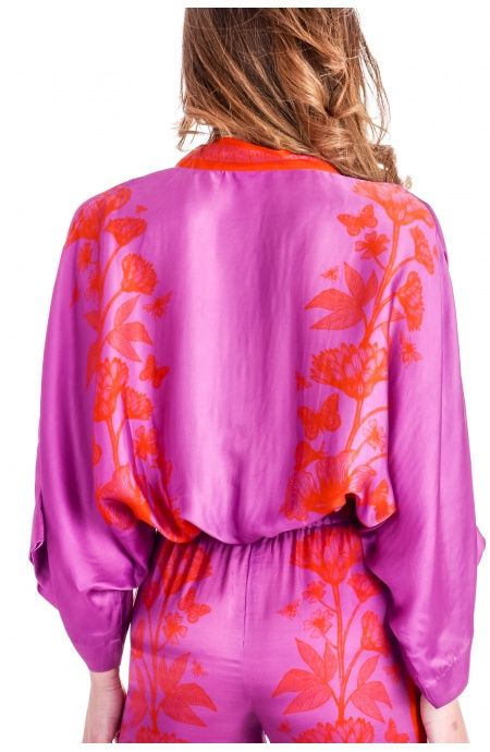 Pin Up Stars Blusa Viscosa Satin Principe Azzurro I Più Venduti