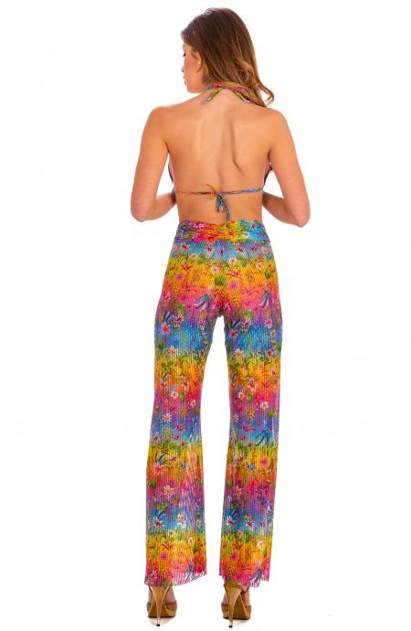 Pin Up Stars Pantalone Flower Rainbow Pezzi Unici