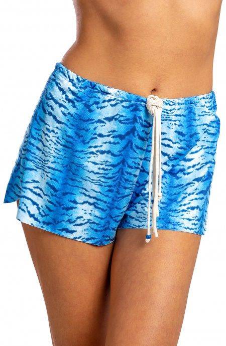Pin Up Stars Short Simil Suade Stampa Tigre Latest fashion