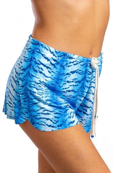 Pin Up Stars Short Simil Suade Stampa Tigre Latest fashion