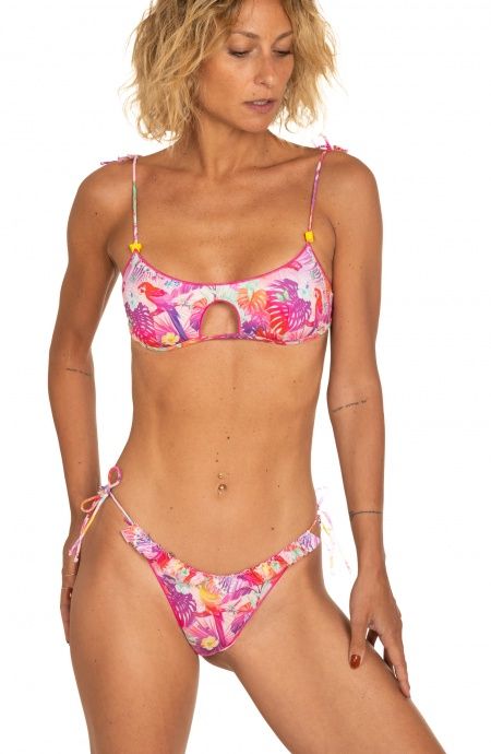 Pin Up Stars Bikini Brassiere Slip Brasiliana Stampa Happy Tropical Qualità