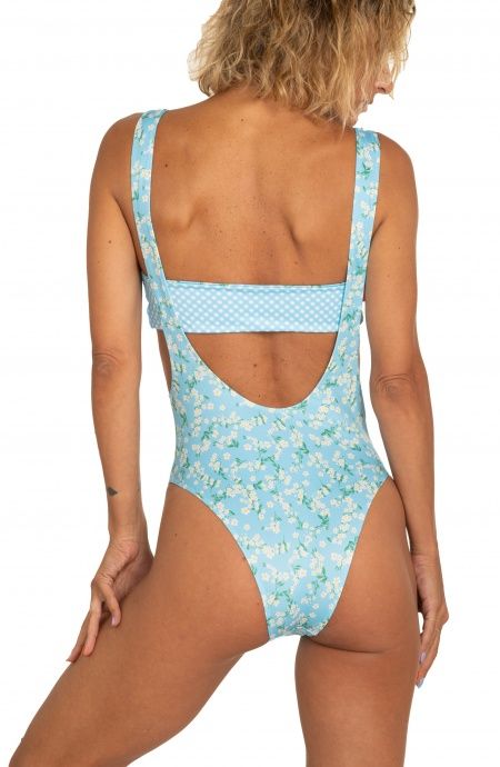 Pin Up Stars Costume Intero Con Fascia Stampa Provenzale Spedizione Gratuita