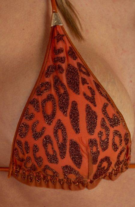 Pin Up Stars Bikini Triangolo Imbottito Slip Fiocchi Maculato Lurex Convenienza