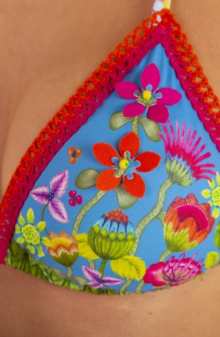 Pin Up Stars Bikini Triangolo Imbottito Slip Fiocchi Jungla Attitude Ultimi due giorni