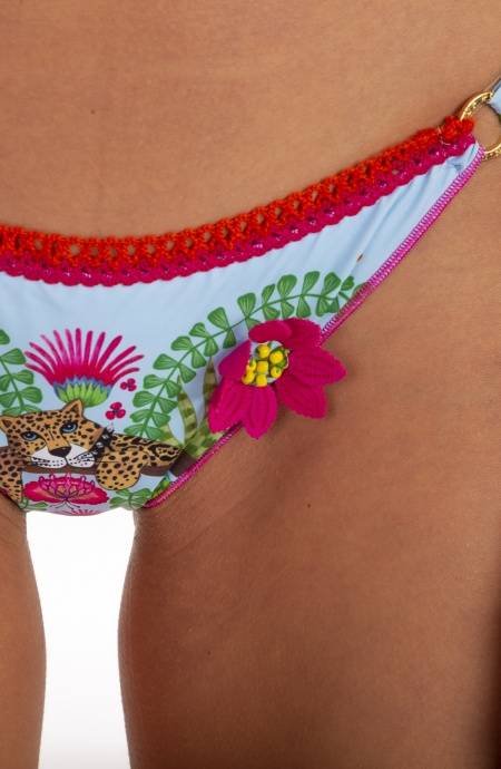 Pin Up Stars Bikini Triangolo Imbottito Slip Fiocchi Jungla Attitude Ultimi due giorni