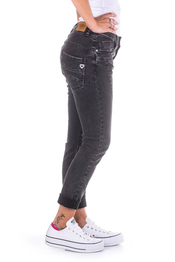 Please Jeans Please - Pantaloni P78 P3M - Nero Denim Presa