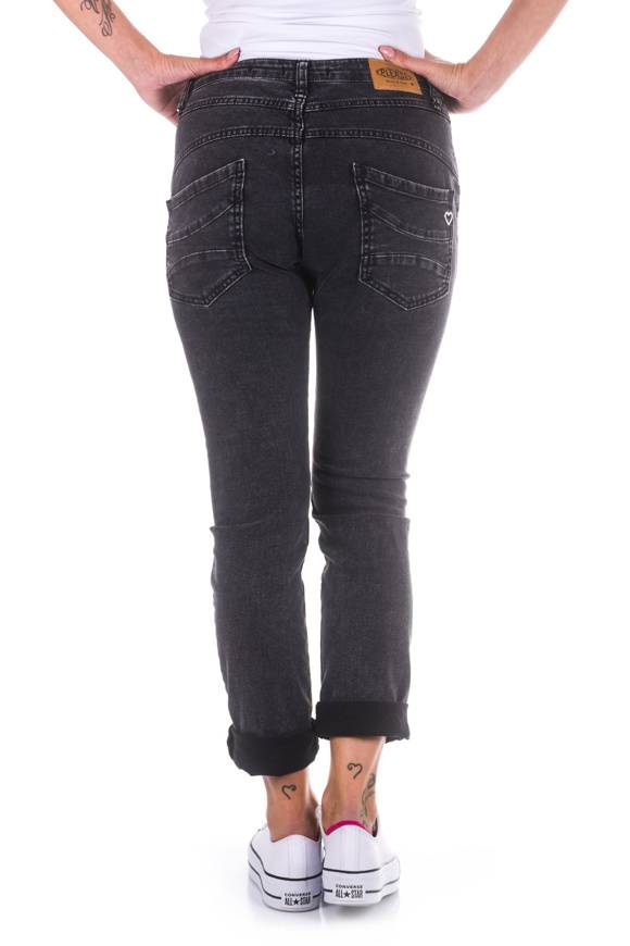 Please Jeans Please - Pantaloni P78 P3M - Nero Denim Presa