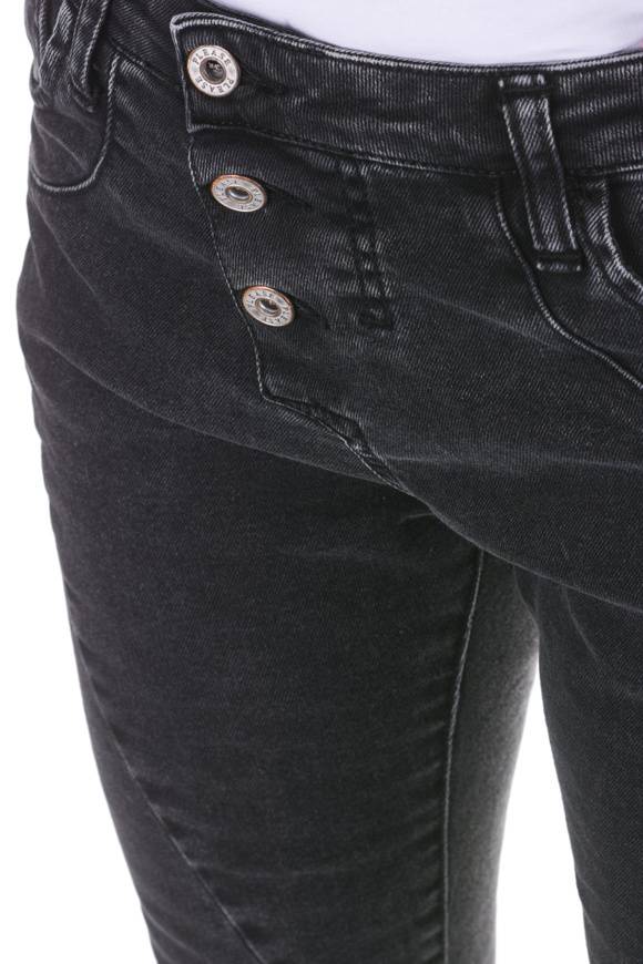 Please Jeans Please - Pantaloni P78 P3M - Nero Denim Presa