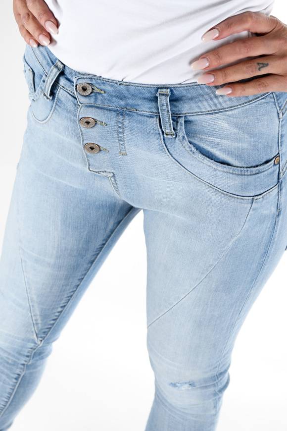 Please Jeans Please - Jeans P78 W2R - Blu Denim Saldi