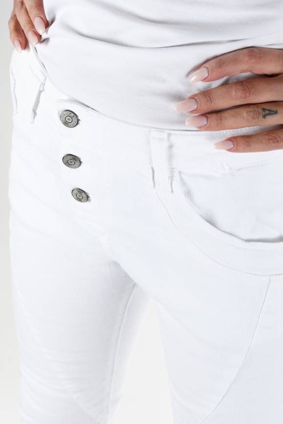 Please Jeans Please - Jeans P78 - Bianco Ottico Bull Denim Smaltimento dello stoccaggio